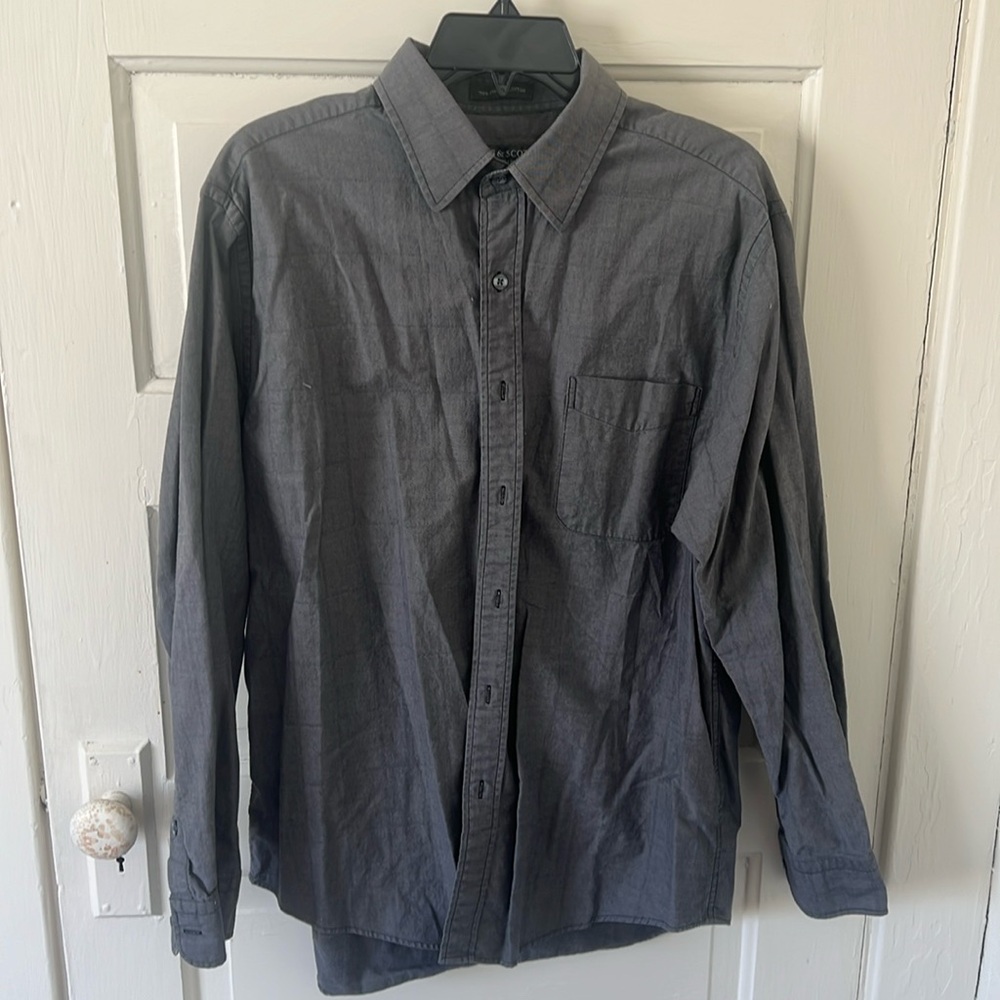 Lyle & Scott grey dress shirt men’s large